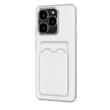Realme C61 Kılıf Kart Şeffaf Silikon - Şeffaf
