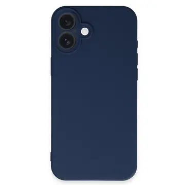 İphone 16 Kılıf First Silikon - Lacivert