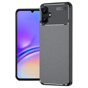 Samsung Galaxy A06 Kılıf Auto Focus Karbon Kapak - Siyah