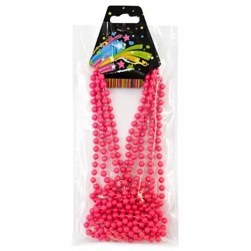 Neon Sarı Boncuk Kolye 80 Cm – Retro 80’ler 90’lar Parti Aksesuarı