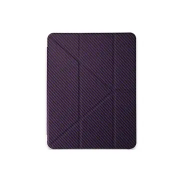 İpad Pro 13 (2024) Kılıf Color Karbon Tablet Kılıfı - Derin Mor