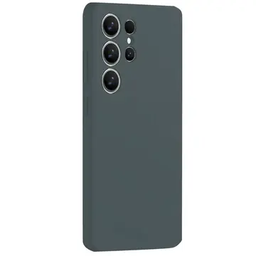 Samsung Galaxy S25 Ultra Kılıf Nano İçi Kadife Silikon - Koyu Yeşil