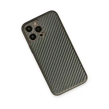İphone 13 Pro Kılıf Coco Karbon Silikon - Füme