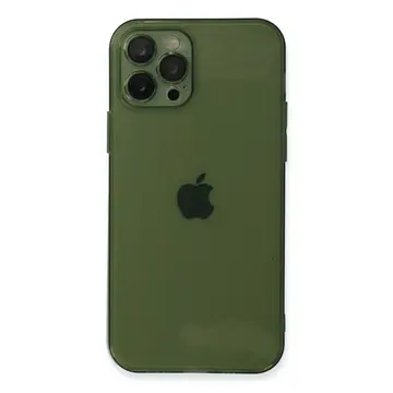 İphone 12 Pro Kılıf Fly Lens Silikon - Yeşil