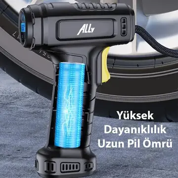 ALLY 120W Kablosuz Basınç Göstergeli Mini Hava Popmpası KompresörST-5007C