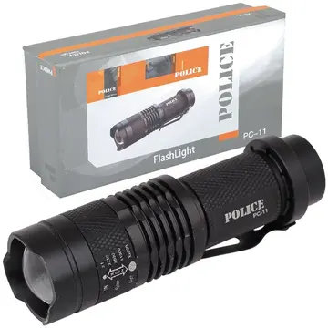 Pc-11 Mini El Feneri Sadece 1  Kalem Pil İle Çalışır Cree Q5 Led Teknolojisi, 100m Menzil Ve Zoom Özelliği. Kompakt, Güçlü Ve Ultra Ekonomik.