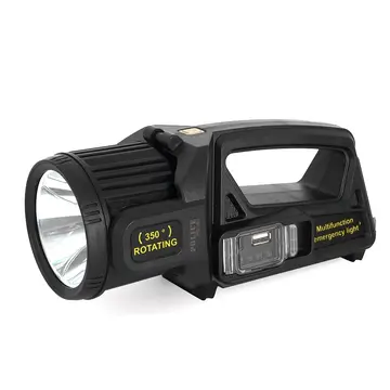Ps-384 Şarjlı Güneş Enerjili Spot Fener Güçlü Led Aydınlatma Powerbank Özellikli