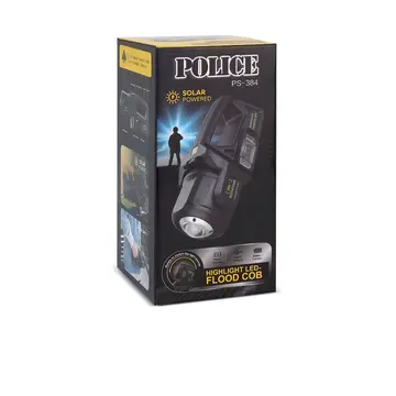 Ps-384 Şarjlı Güneş Enerjili Spot Fener Güçlü Led Aydınlatma Powerbank Özellikli