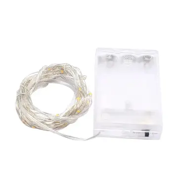 Gd957 Şerit Pilli Aydınlatma 3 Metre 30 Adet Beyaz Peri Led