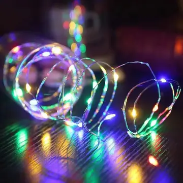 Gd966 Şerit Pilli Aydınlatma 3 Metre 30 Adet Rgb Peri Led