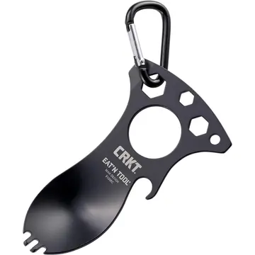 Crkt 9100k Eat’n Tool Karabina Çok Fonksiyonlu Karabina Tornavida Lokma Açacak Çatal Kaşık