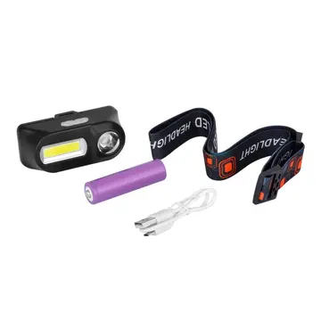 Br T200 T6 + Cob Led Şarjlı Kafa Feneri