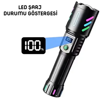Wison Ws-9944 20w Zoomlu Fosforlu Metal Şarjlı El Feneri
