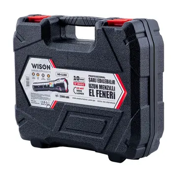 Wison Ws-1150 Uzun Menzilli 60 Watt 5500 Lümen Profesyonel Güçlü El Feneri