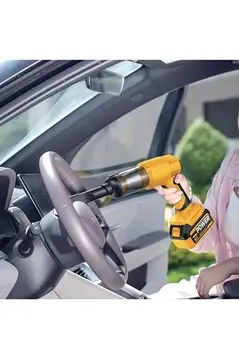 25.000mah Çift Bataryalı Auhma 20.000pa Ultra Çekim Güçlü Çantalı Araç Temizleme Süpürgesi
