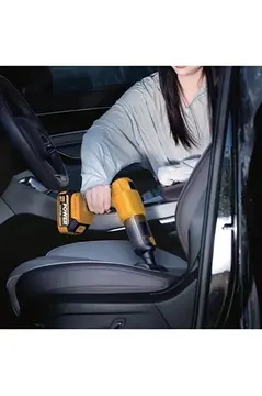 25.000mah Çift Bataryalı Auhma 20.000pa Ultra Çekim Güçlü Çantalı Araç Temizleme Süpürgesi