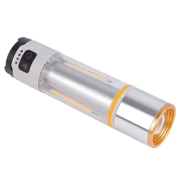 1000 Lümen Güçlü Aydınlatmaya Sahip Gold  Gp-222 İle Kamp Gecelerini Aydınlatın Hem El Feneri Hem De Kamp Lambası Olarak Kullanılabilen Çok Fonksiyonlu Yapısı, Usb Şarj Özelliği Ve Dayanıklı Gö