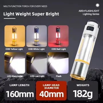 1000 Lümen Güçlü Aydınlatmaya Sahip Gold  Gp-222 İle Kamp Gecelerini Aydınlatın Hem El Feneri Hem De Kamp Lambası Olarak Kullanılabilen Çok Fonksiyonlu Yapısı, Usb Şarj Özelliği Ve Dayanıklı Gö