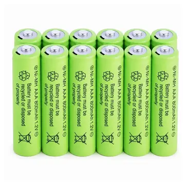 800 Mah 1.2v Aaa Ni-cd Şarj Edilebilir Pil 12 Adet