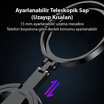 Ally MagSafe Uyumlu Manyetik 52mm CPL Polarize Telefon Kamera Lens Filtresi (Yansıma Önleyici)