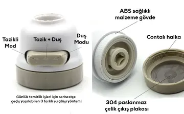 Oynar Başlı Musluk Başlığı