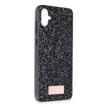 Onegif Samsung Galaxy A05 Bright Simli Kapak - Siyah