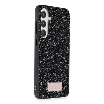 Onegif Samsung Galaxy A55 5g Bright Simli Kapak - Siyah