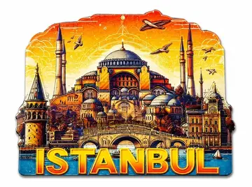 İstanbul Temalı Silikon Buzdolapı Süsü Magnet