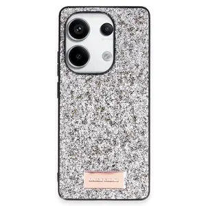 Onegif Xiaomi Redmi Note 13 Pro 4g Bright Simli Kapak - Gümüş