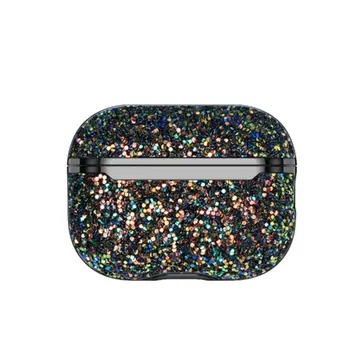 Onegif  Airpods Pro 2 (2.nesil) Bright Simli Airpods Kapak - Siyah