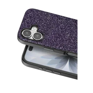 Onegif  İphone 17 Bright Simli Kapak - Derin Mor