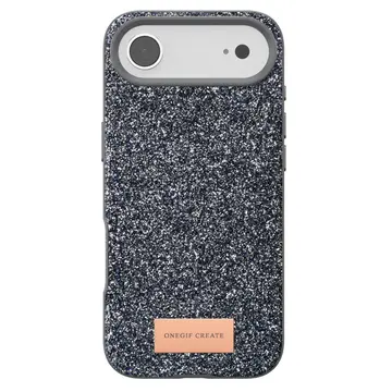 Onegif  İphone 17 Air Bright Simli Kapak - Gümüş