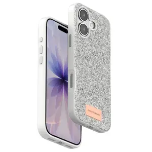 Onegif  İphone 17 Bright Simli Kapak - Beyaz