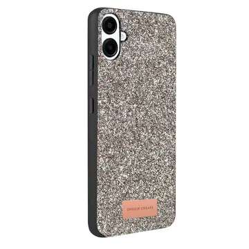 Onegif Samsung Galaxy A07 4g Bright Simli Kapak - Gümüş