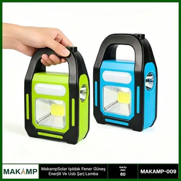 Solar Işıldak Fener Usd Şarj Lamba