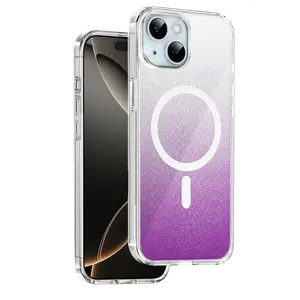 Onegif  İphone 15 Sora Simli Magsafe Kapak - Mor
