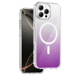 Onegif  İphone 16 Pro Max Sora Simli Magsafe Kapak - Mor