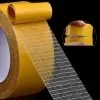 Geniş 10 Metre * 3 Cm Çift Taraflı Süper Güçlü Yapışkan Yapıştırıcı Bant Isıya Dayanıklı