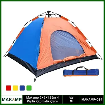 2.2*2.5*1.35m 4 Kişilik Otomatik Çadır