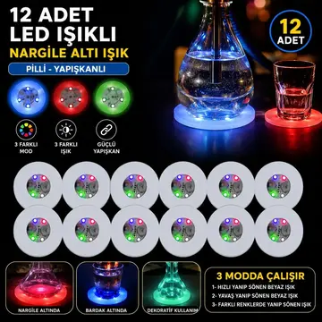 Rgb Led  Altı Işık 12’li Set