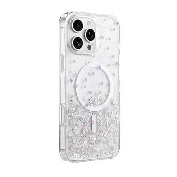 Onegif  İphone 16 Pro Max Misk Simli Magsafe Kapak - Desen 1