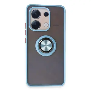 Xiaomi Redmi Note 13 4g Kılıf Montreal Yüzüklü Silikon Kapak - Buz Mavi