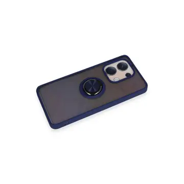 Xiaomi Redmi Note 13 4g Kılıf Montreal Yüzüklü Silikon Kapak - Lacivert