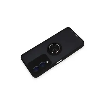 Vivo Y17s Kılıf Montreal Yüzüklü Silikon Kapak - Siyah