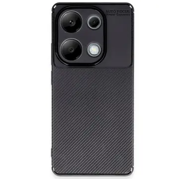Xiaomi Redmi Note 13 Pro 4g Kılıf Auto Focus Karbon Kapak - Siyah