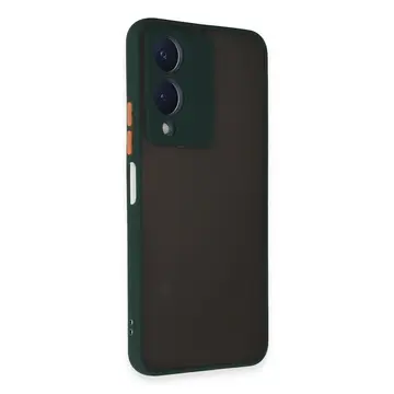 Vivo Y17s Kılıf Montreal Silikon Kapak - Yeşil