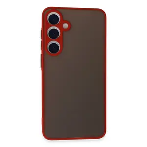 Samsung Galaxy S24 Kılıf Montreal Silikon Kapak - Kırmızı