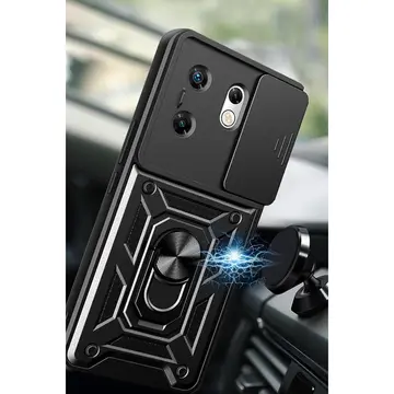 İnfinix Zero 30 4g Kılıf Pars Lens Yüzüklü Silikon - Siyah