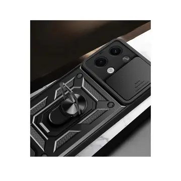 Xiaomi Poco X6 Kılıf Pars Lens Yüzüklü Silikon - Gold