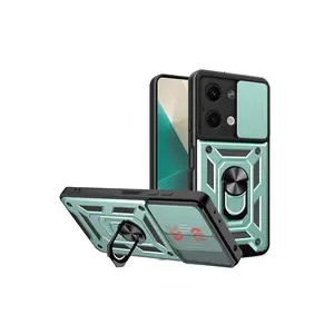 Xiaomi Poco X6 Kılıf Pars Lens Yüzüklü Silikon - Yeşil